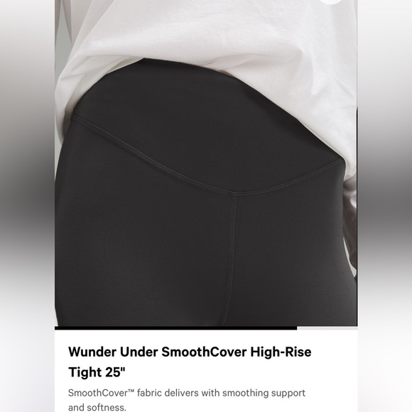 lululemon wunder under smoothcover high rise 25’’ - Picture 3 of 4